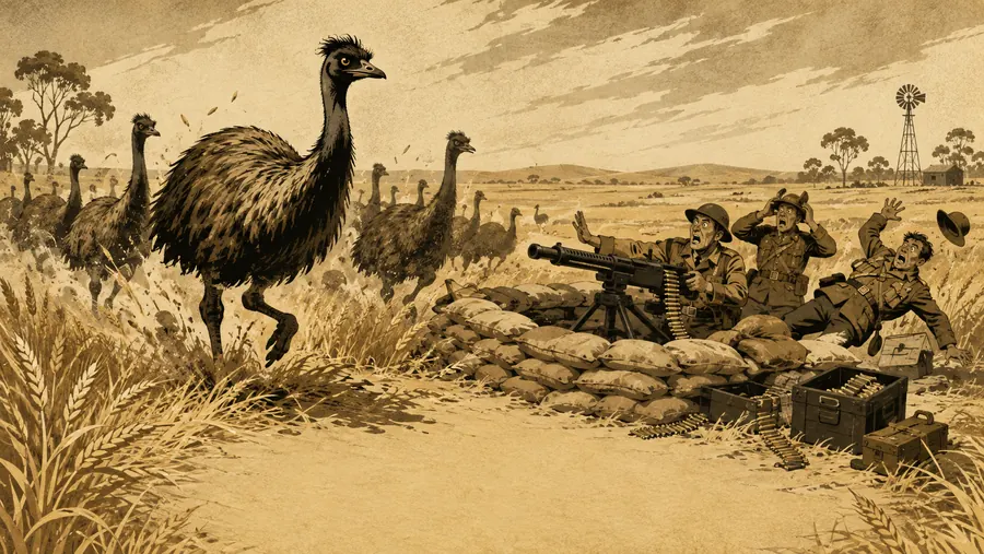 Act 1 of the EmuWars campaign, The Wheat Incident: hunger and discovery